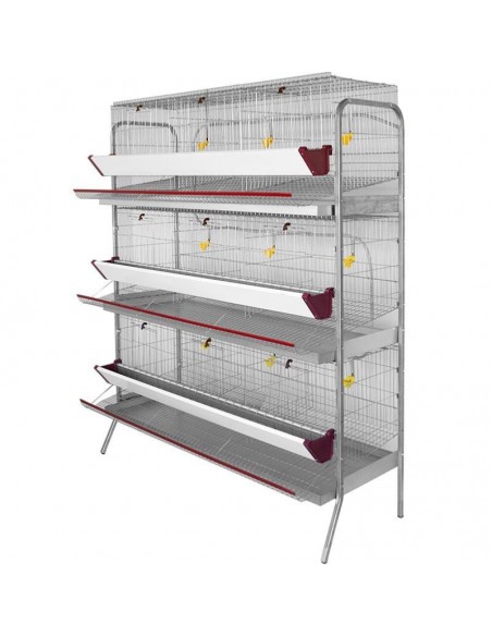 BATERIA GALLINAS PONEDORAS 3 PISOS