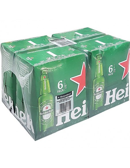 HEINEKEN 1/4  PACK-6  CAJA 24 U.