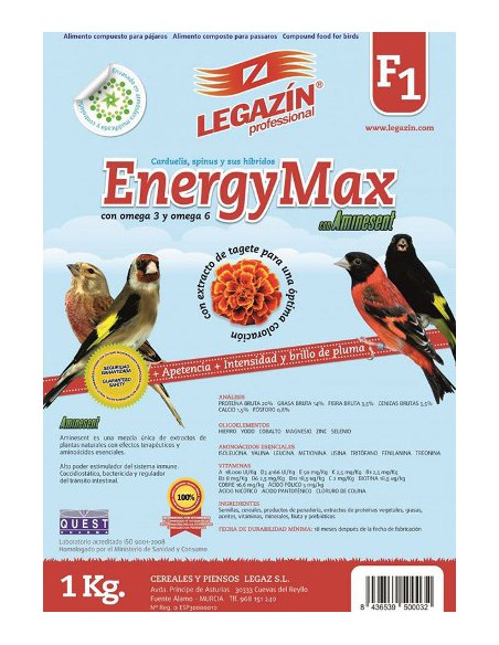 F1 ENERGYMAX 4 KG. LEGAZIN