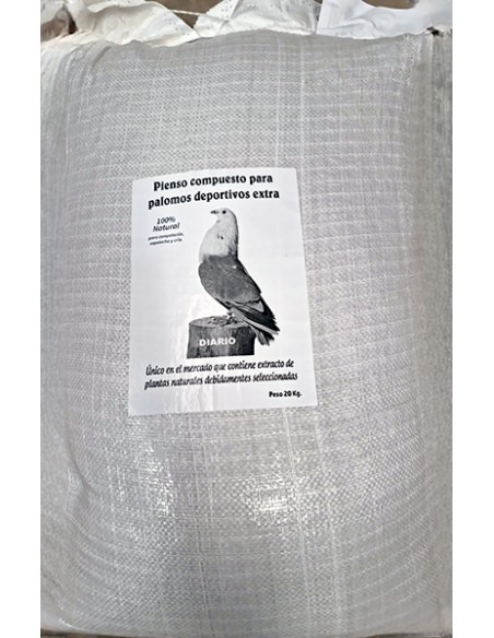 PIENSO PALOMOS DEPORTIVOS EXTRA 20 KG.