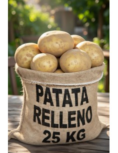 SACO PATATA GORDA RELLENO NUEVA 25 KG.