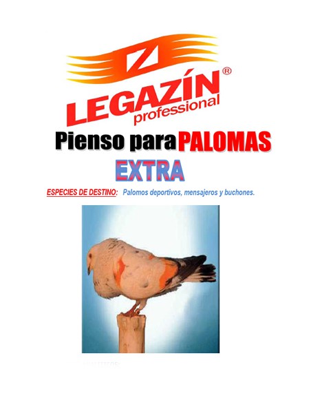PALOMAS EXTRA PIENSO 20 KG.