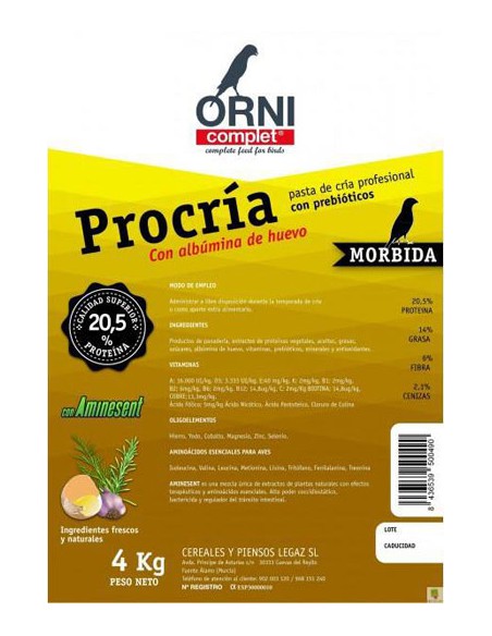 PASTA PROCRIA AMARILLA MORBIDA 7 KG.