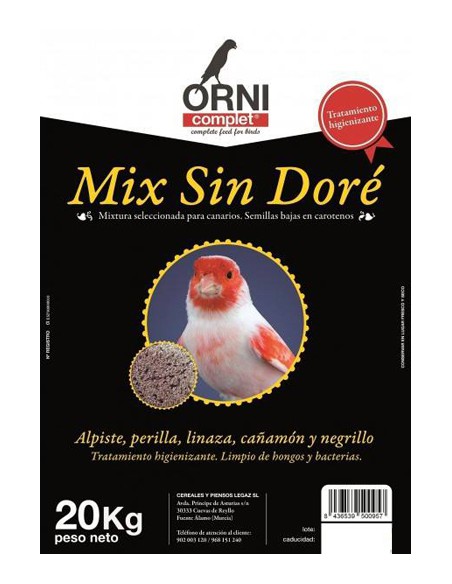 MIXTURA CANARIOS SIN DORE Y SIN PERILLA  4 KG.